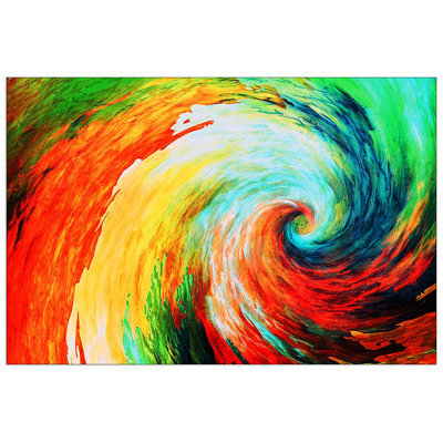 East Urban Home Holzbild Vortice | Wayfair.de